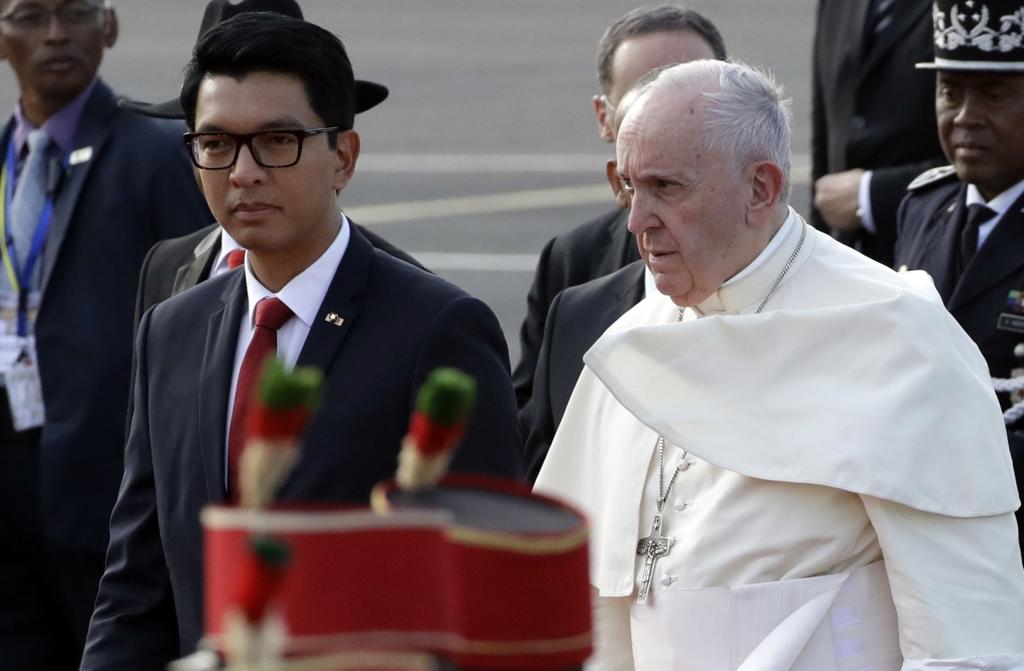 Paven satte Antananarivo på hodet